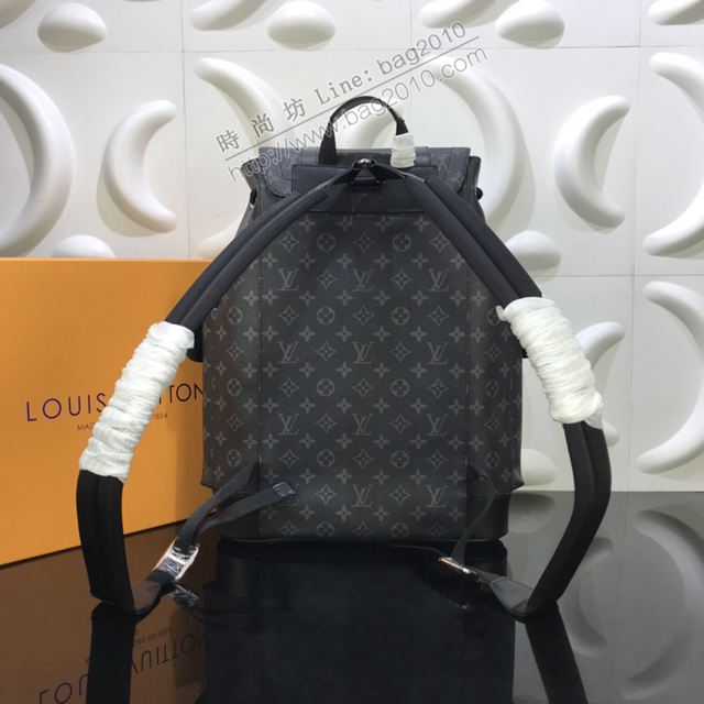 LV包 lv男包 N41379黑花 Christopher小號雙肩包 LV男雙肩背包  ydh3434